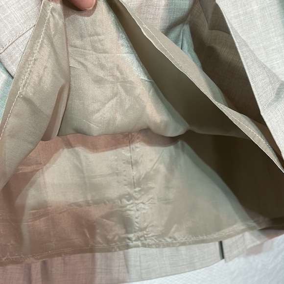 BCBGeneration 8 taupe drop waist inset pleat mini skirt nwt perfect vintage 90’s - Picture 4 of 7